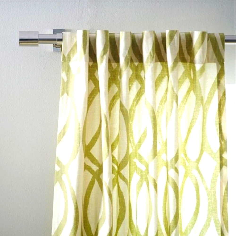 WEST ELM Scribble Lattice Drapes, 48x84, 2 panels
